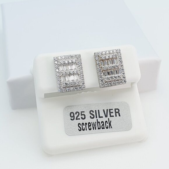 "925 Sterling Silver Cubic Zirconia Earrings, U19254807 - Picture 8 of 11